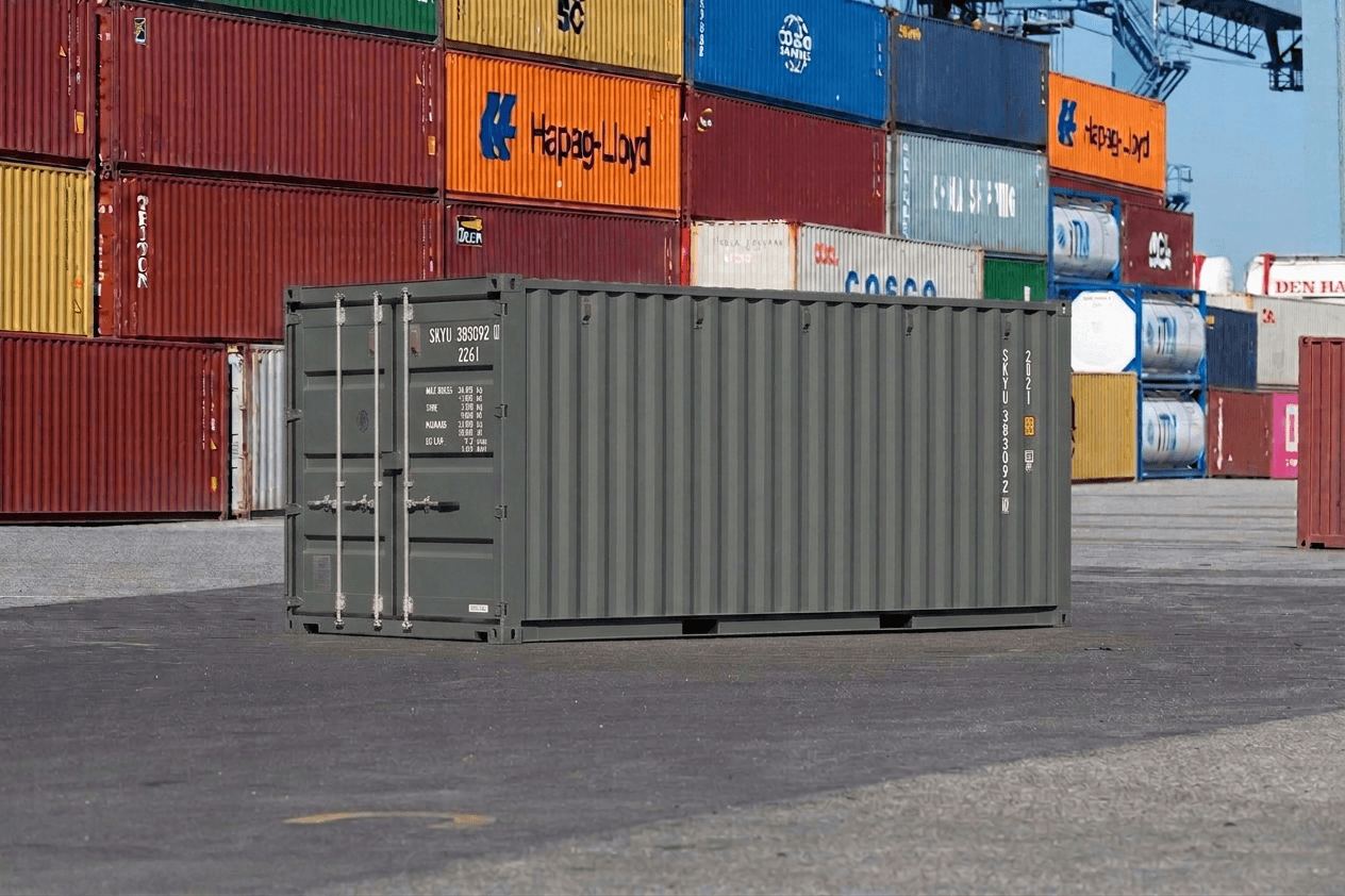 20ft One Trip Container in mouse grey