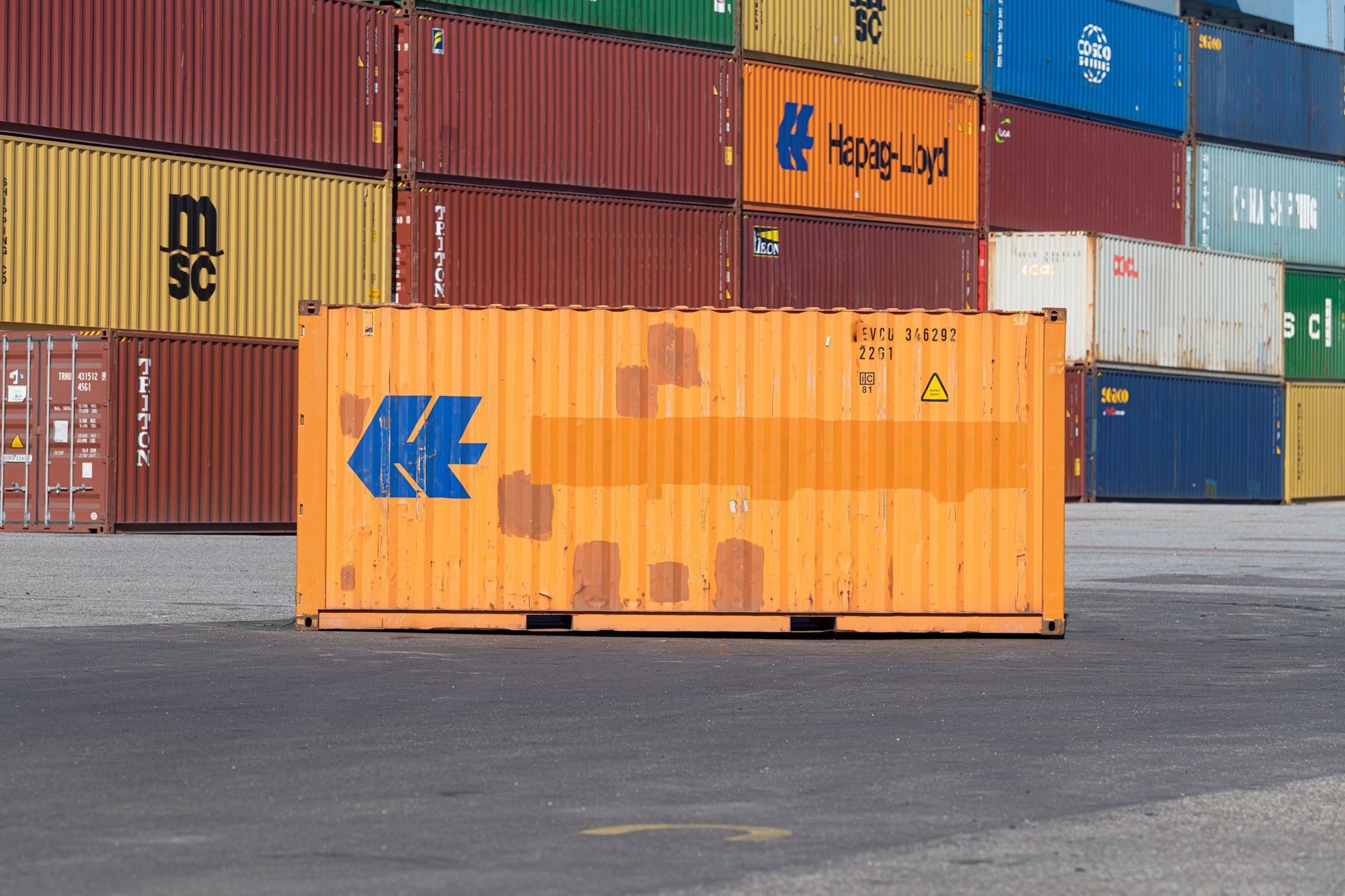 20ft Storage Container side