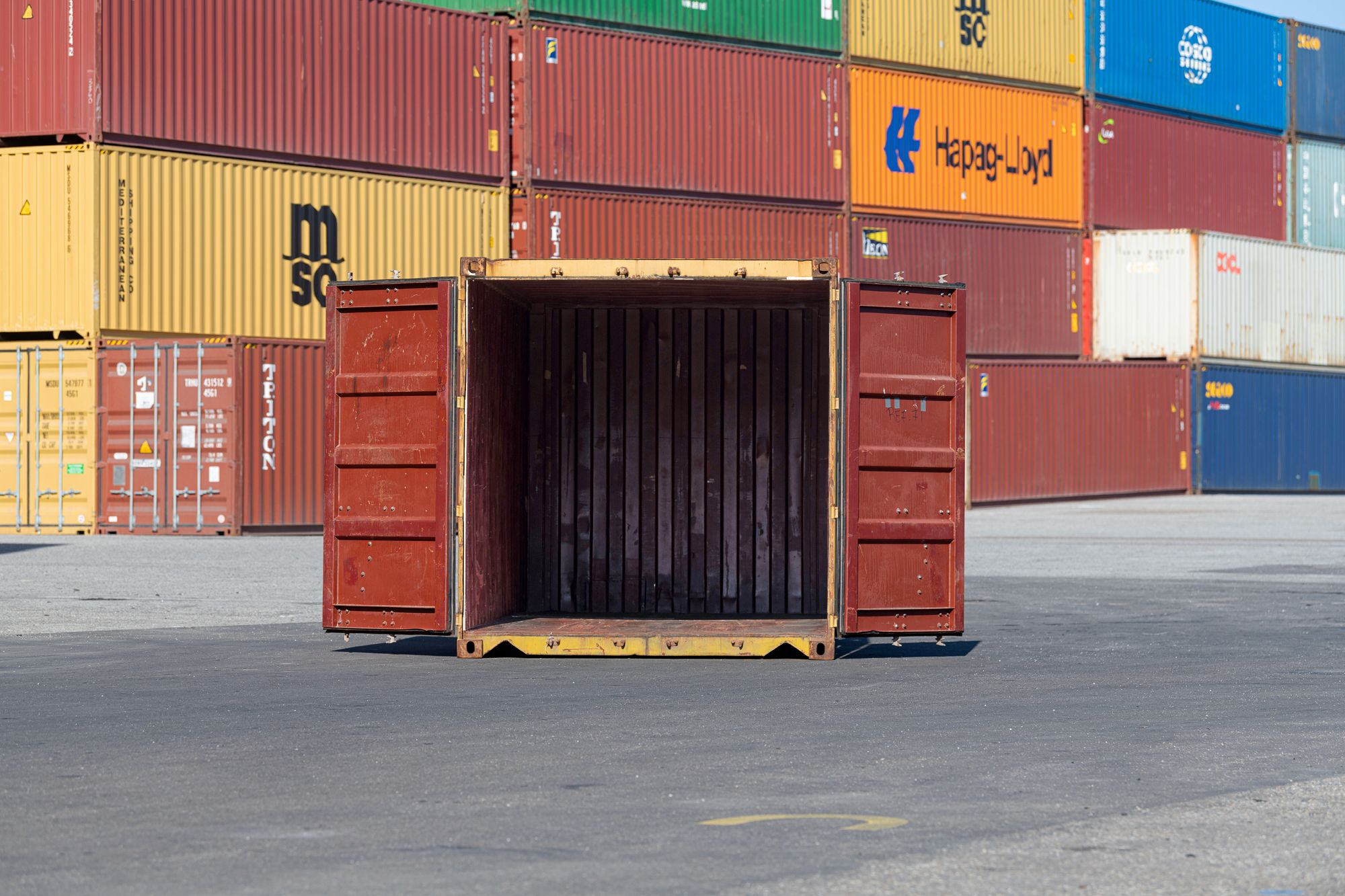 20ft Storage Container open