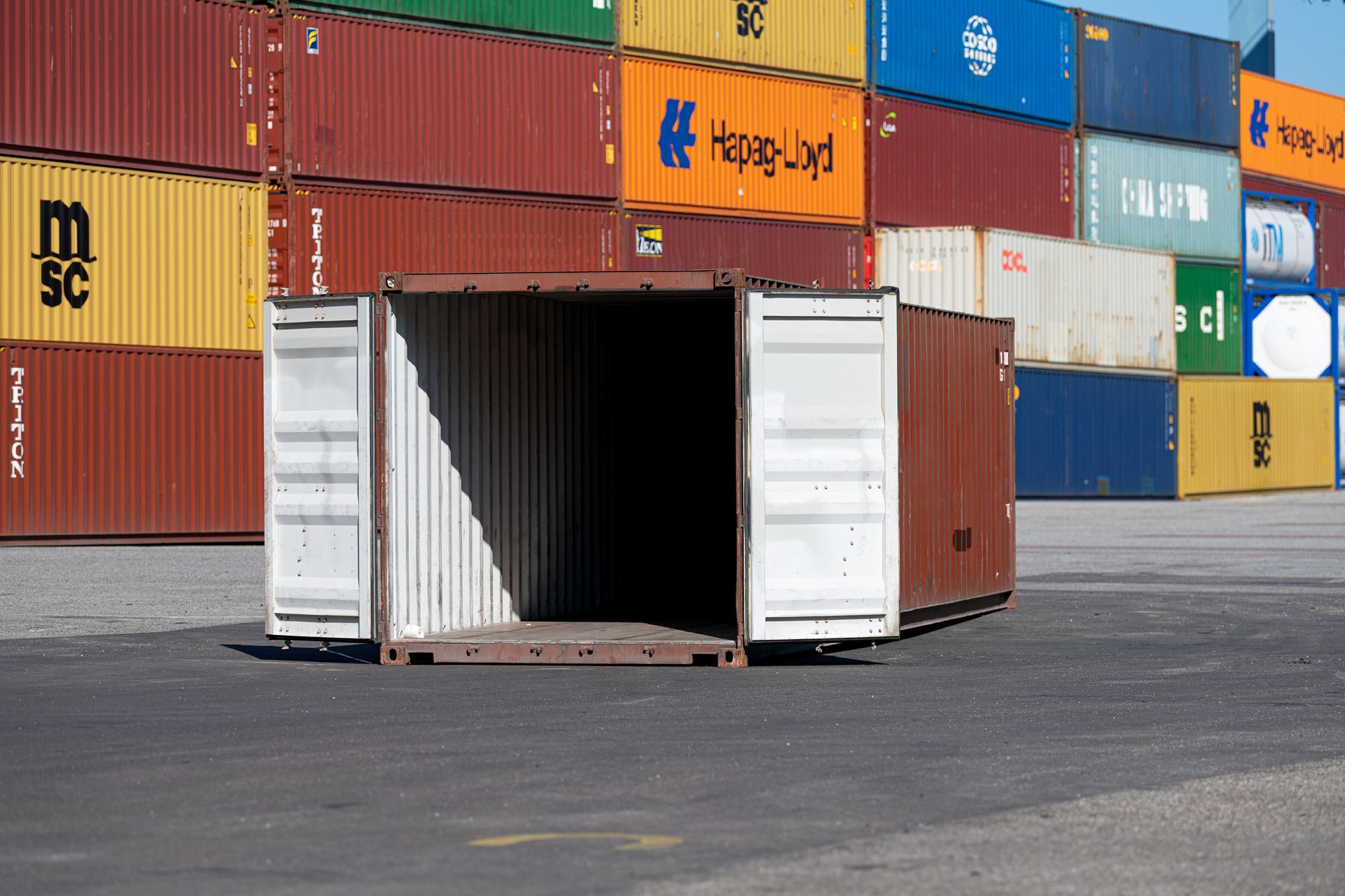 40ft Used Storage Container Open