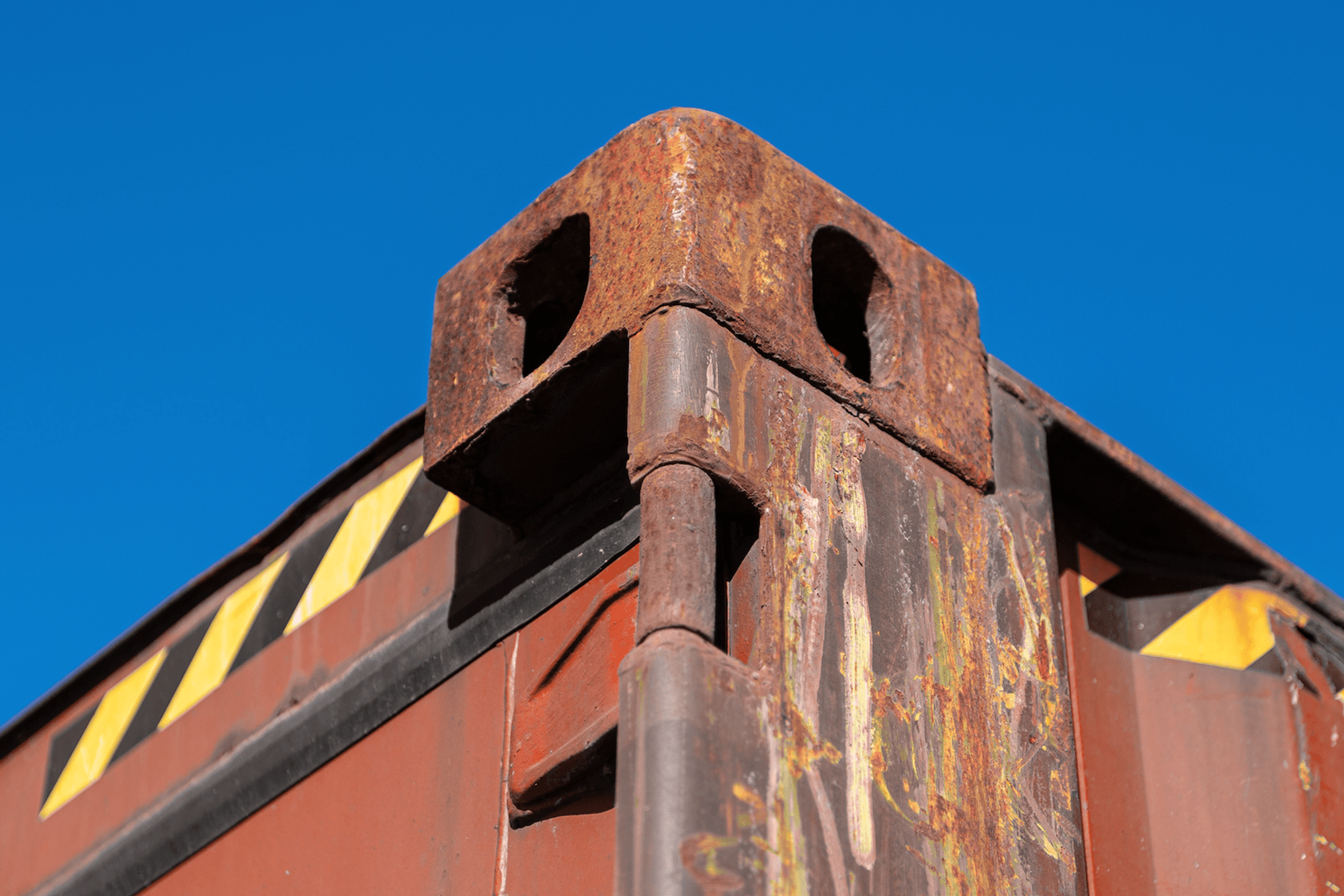 Rust on container cornerpost