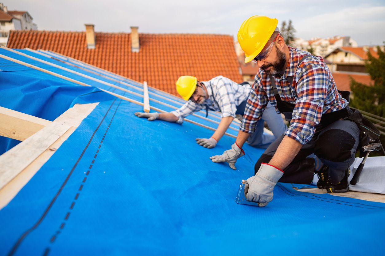 Roofing companies using shipping containers onsite for storage