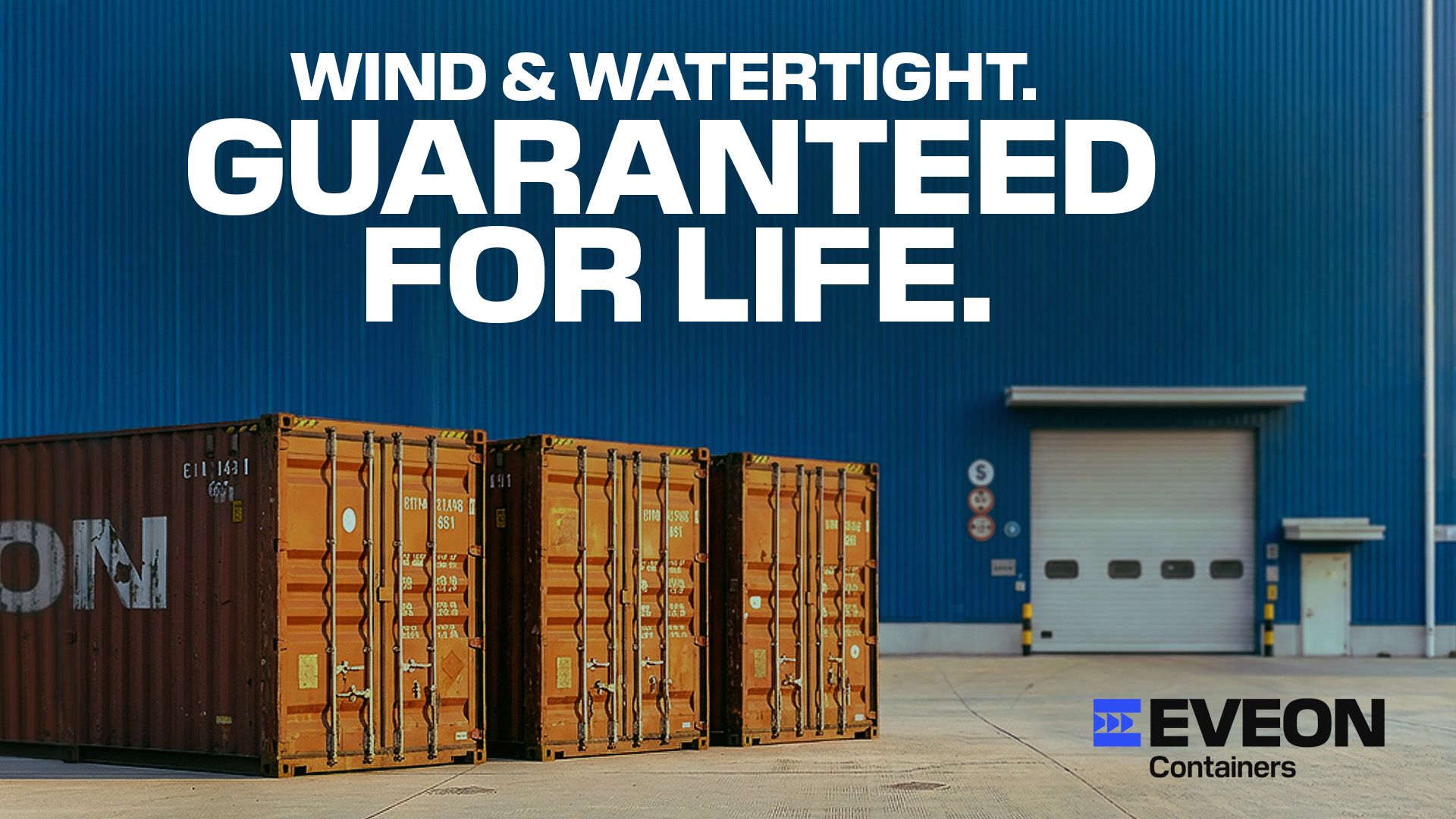 Wind & Watertight. Guaranteed for life.